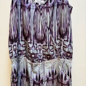 Parker Purple and White Tie Dye Patterned Jumpsuit